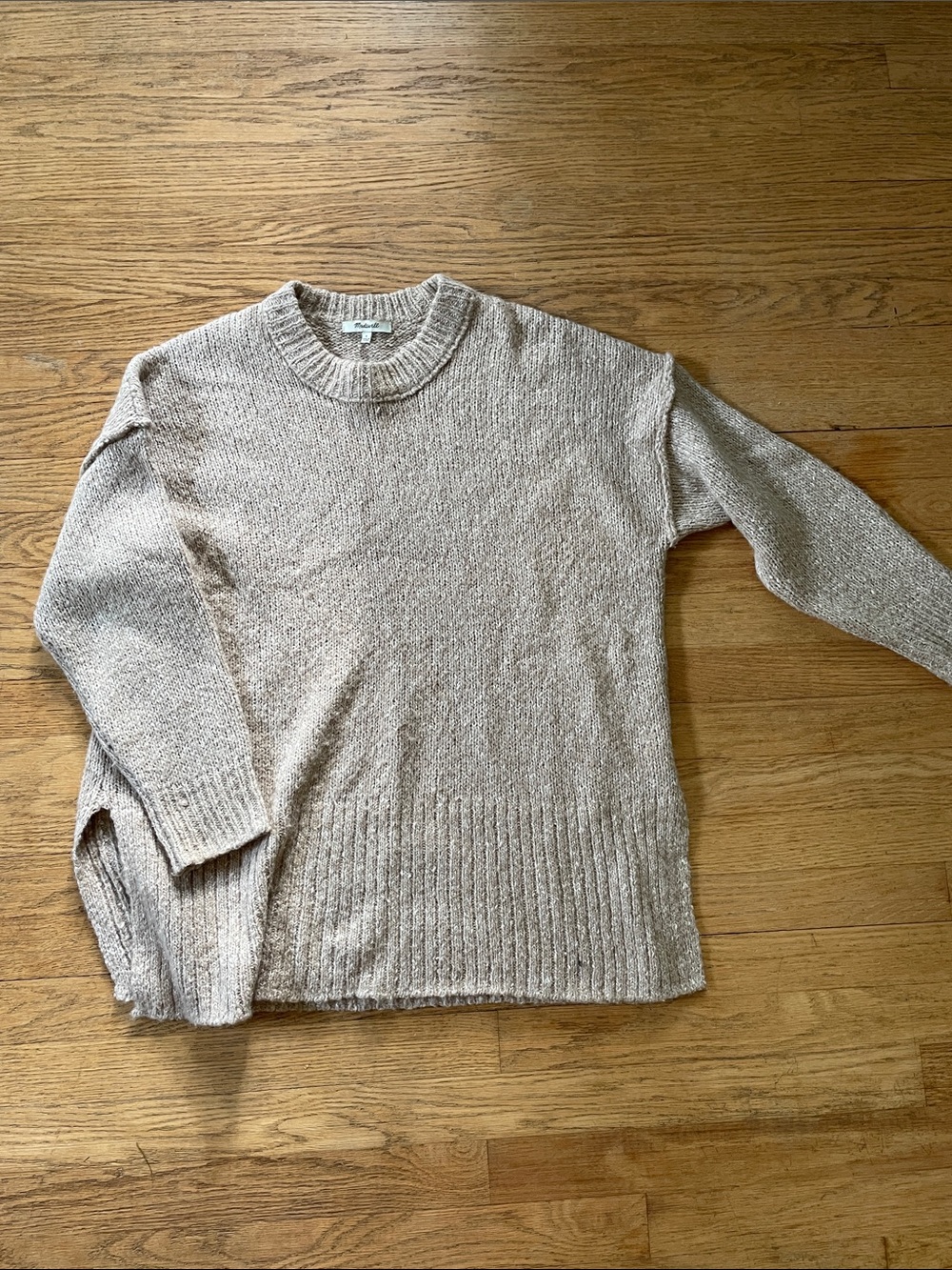 Madewell tan sweater Small
